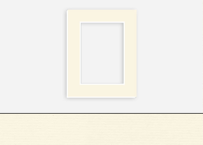 Custom Border Standard Mat 038: #C1000 (Pompano White)
