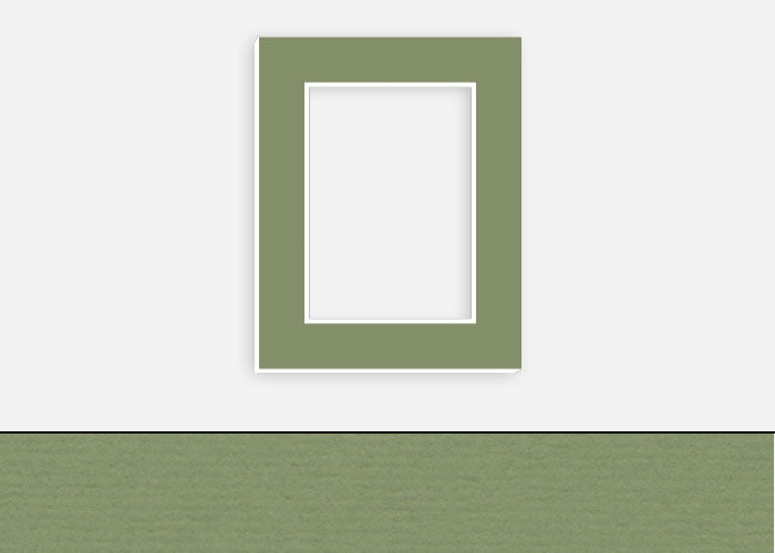 Custom Border Standard Mat 139: #C1001 (Moss Point Green)