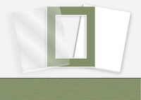 Standard Pkg 139: Acrylic, Foamboard, and Mat #C1001 (Moss Point Green) with 2 inch Border