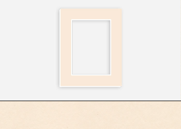 Custom Border Standard Mat 043: #C1008 (Ivory)