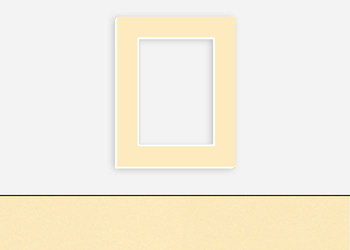 Custom Border Standard Mat 048: #C1009 (Light Jonquil)