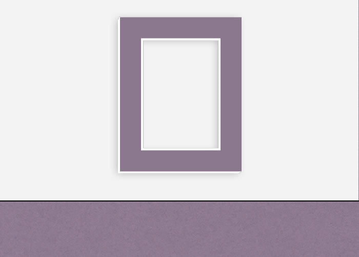 Custom Border Standard Mat 223: #C1015 (Gray Violet)