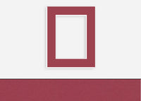 Custom Border Standard Mat 243: #C1023 (Crimson)