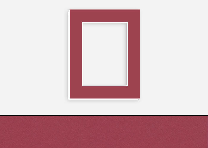 Custom Border Standard Mat 243: #C1023 (Crimson)