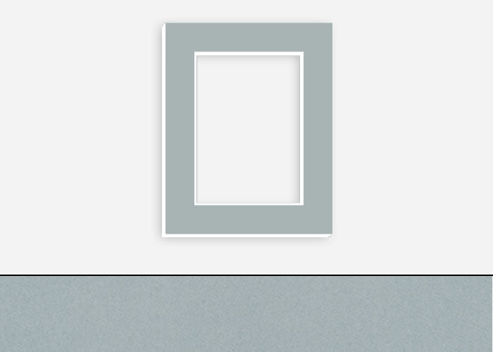 Custom Border Standard Mat 180: #C1024 (Dusty Blue)