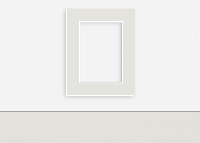 Custom Border Standard Mat 284: #C1025 (Medium Gray)