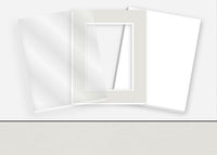 Standard Pkg 284: Glass, Foamboard, and Mat #C1025 (Medium Gray) with 2 inch Border