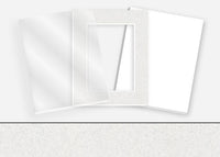 Standard Pkg 277: Glass, Foamboard, and Mat #C1027 (Silver Gray) with 2 inch Border