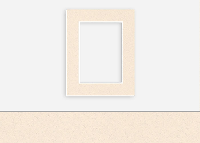 Custom Border Standard Mat 044: #C1028 (Spice Ivory)