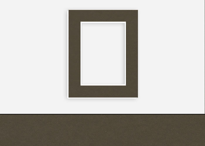 Custom Border Standard Mat 309: #C1033 (Dark Ash)