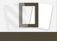 Standard Pkg 309: Acrylic, Foamboard, and Mat #C1033 (Dark Ash) with 2 inch Border