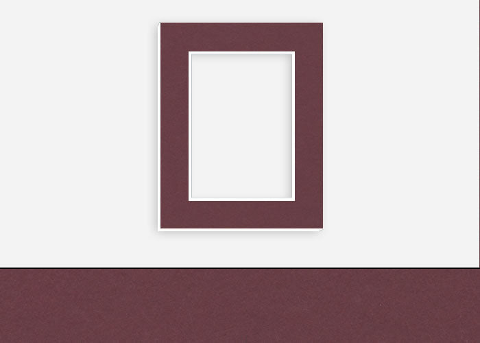 Custom Border Standard Mat 232: #C1038 (Maroon)