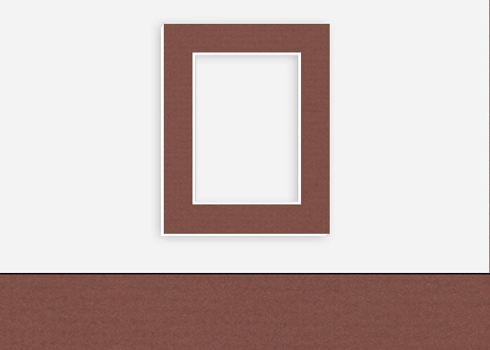 Custom Border Standard Mat 102: #C1040 (Classic Brown)