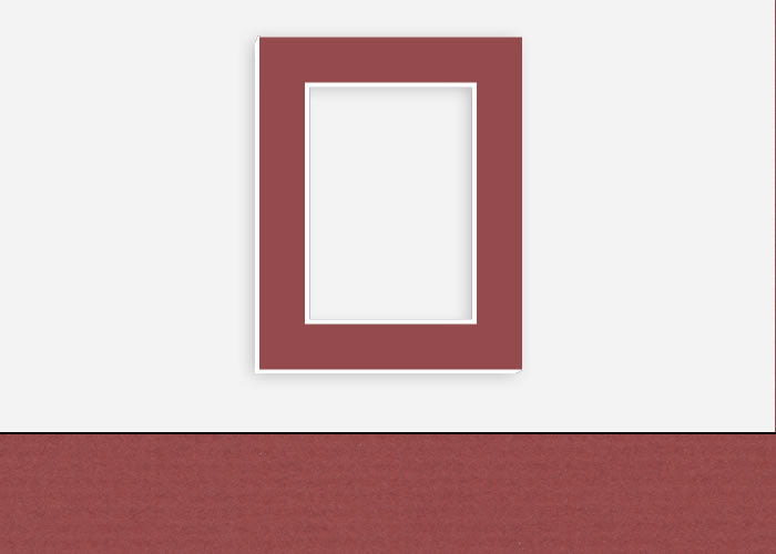 Custom Border Standard Mat 245: #C1042 (Williamsburg Red)