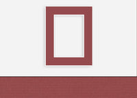 Custom Border Standard Mat 245: #C1042 (Williamsburg Red)