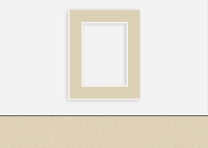 Custom Border Standard Mat 064: #C1051 (Olde Tan)