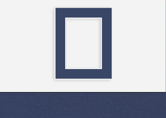Custom Border Standard Mat 202: #C1053 (Delft Blue)