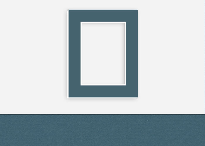 Custom Border Standard Mat 220: #C1054 (Baltic Blue)