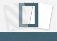 Standard Pkg 220: Glass, Foamboard, and Mat #C1054 (Baltic Blue) with 2 inch Border