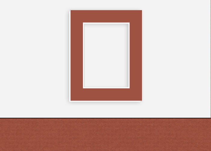 Custom Border Standard Mat 246: #C1057 (Redwood)