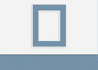 Custom Border Standard Mat 188: #C1073 (Biscay Blue)