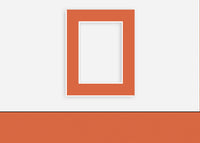 Custom Border Standard Mat 273: #C1077 (Burnt Orange)