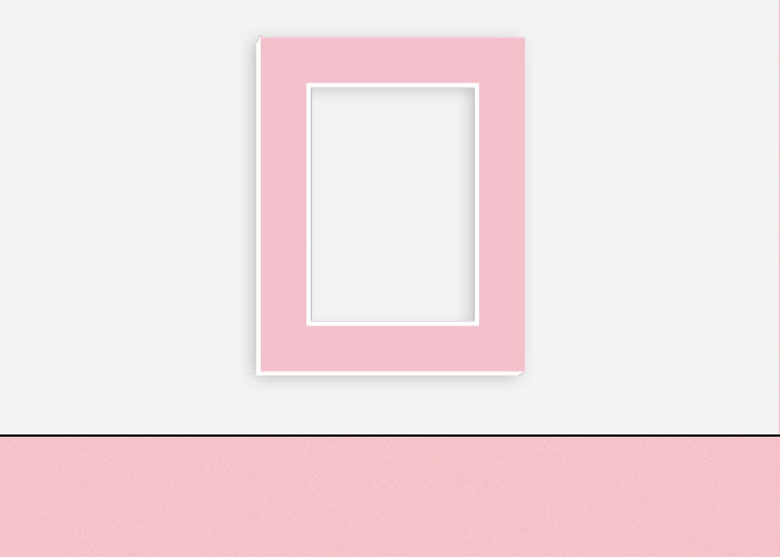 Custom Border Standard Mat 237: #C1078 (Madagascar Pink)