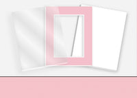 Standard Pkg 237: Acrylic, Foamboard, and Mat #C1078 (Madagascar Pink) with 2 inch Border