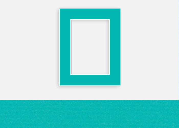 Custom Border Standard Mat 170: #C1080 (Bimini Blue)
