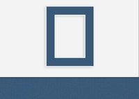 Custom Border Standard Mat 218: #C1081 (Volcano Blue)