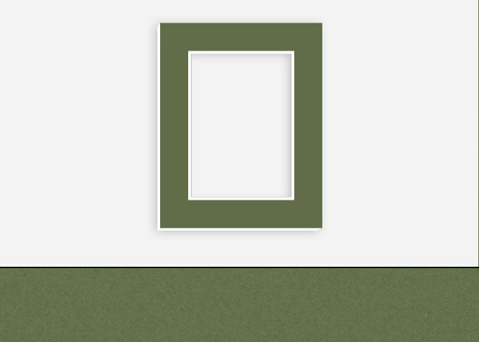 Custom Border Standard Mat 142: #C1084 (Avocado)
