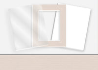 Standard Pkg 057: Acrylic, Foamboard, and Mat #C1088 (Mist) with 2 inch Border