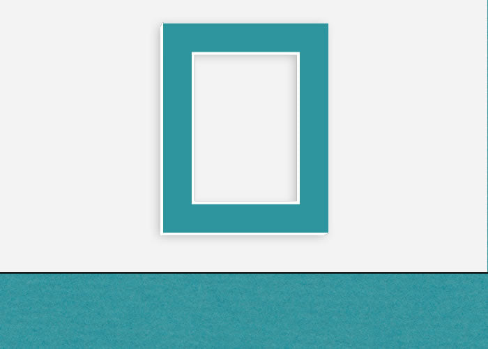 Custom Border Standard Mat 171: #C1092 (Azure)