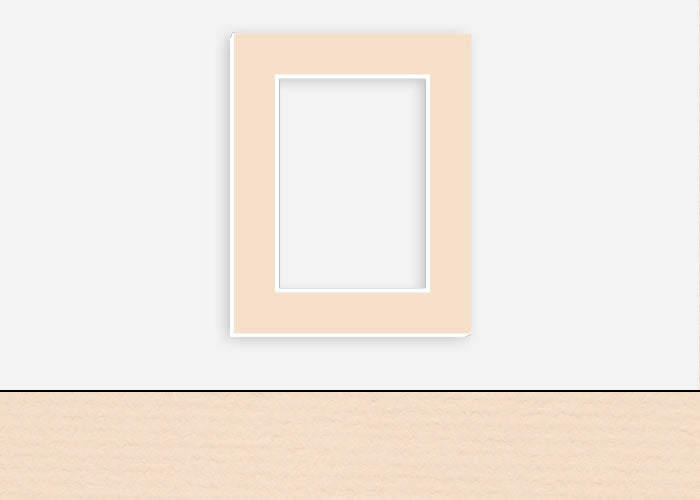 Custom Border Standard Mat 053: #C1095 (Antique Buff)