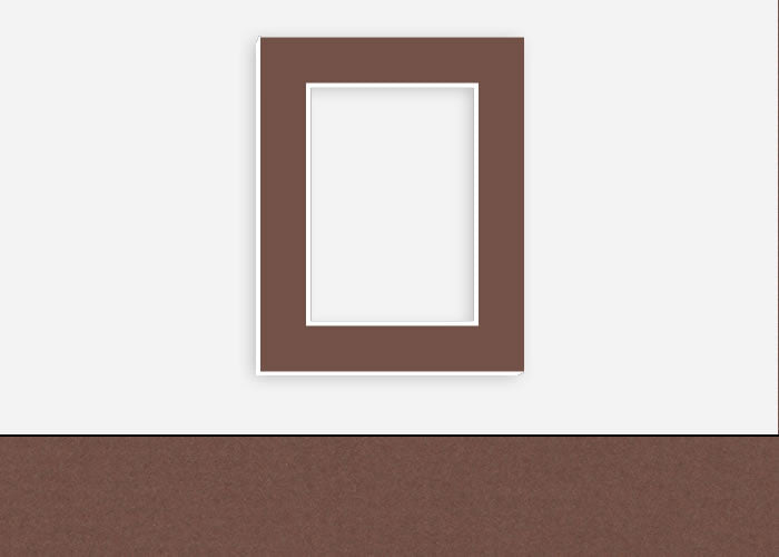 Custom Border Standard Mat 101: #C1096 (Sepia)