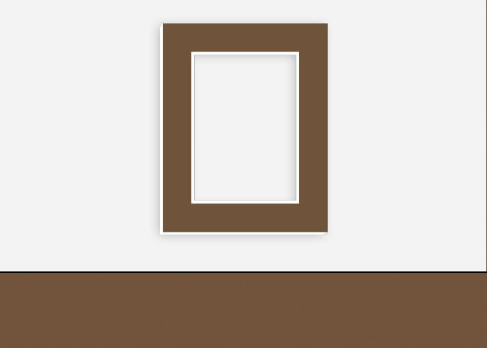 Custom Border Standard Mat 103: #C1097 (Fudge)