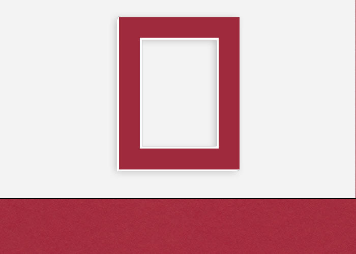 Custom Border Standard Mat 259: #C3214 (Chinese Red)