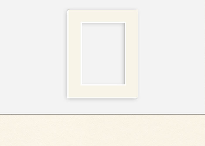 Custom Border Standard Mat 034: #C3290 (Snow White)