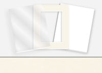 Standard Pkg 034: Glass, Foamboard, Mat #C3290 (Snow White) with 2 inch Border