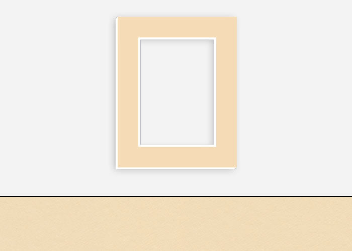 Custom Border Standard Mat 054: #C3291 (French Buff)