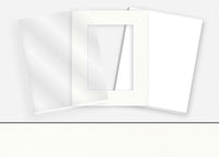 Standard Pkg 019: Glass, Foamboard, Mat #C3297 (Arctic White) with 2 inch Border