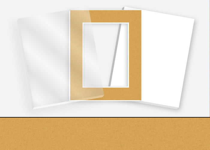 Standard Pkg 086: Acrylic, Foamboard, and Mat #C3319 (Topaz) with 2 inch Border