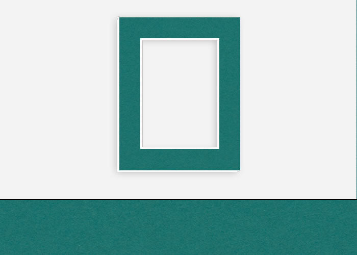 Custom Border Standard Mat 169: #C3323 (Real Teal)