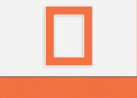 Custom Border Standard Mat 271: #C3325 (Mandarin)