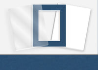 Standard Pkg 203: Acrylic, Foamboard, and Mat #C3326 (Lapis) with 2 inch Border