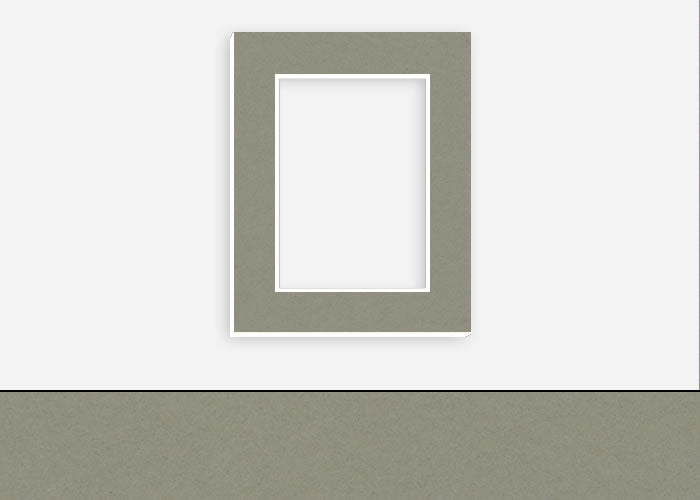 Custom Border Standard Mat 132: #C3331 (Sage)