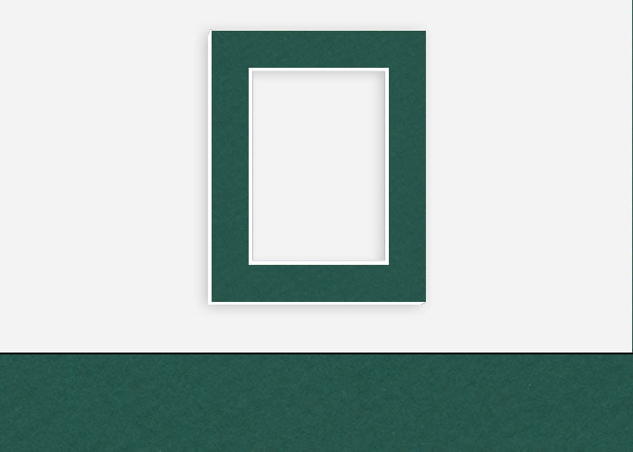 Custom Border Standard Mat 155: #C3342 (Midnight Green)