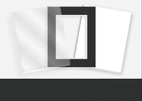 Standard Pkg 318: Glass, Foamboard, and Mat #C3344 (Manor Black) with 2 inch Border