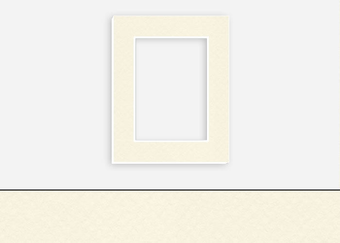 Custom Border Standard Mat 036: #C3354 (Winter White)