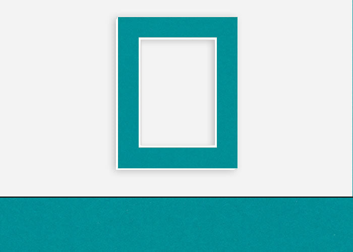 Custom Border Standard Mat 172: #C3357 (Aqua Green)